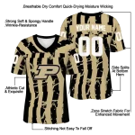 customized purdue boilermakers stripe splatter gold jersey best selling