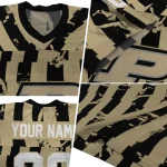 customized purdue boilermakers stripe splatter gold jersey best selling