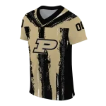 customized purdue boilermakers striped texture gold jersey best selling