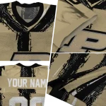 customized purdue boilermakers striped texture gold jersey best selling