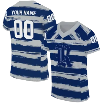 customized rice owls art stripe navy blue jersey best selling