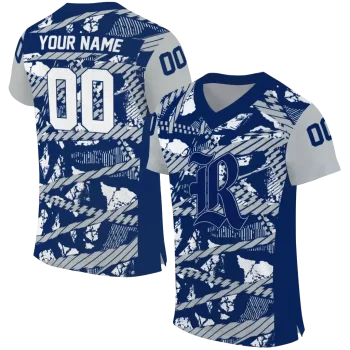 customized rice owls camo shatter navy blue jersey best selling