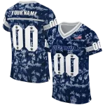 customized rice owls camouflage abstract navy blue jersey best selling
