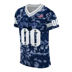 customized rice owls camouflage abstract navy blue jersey best selling