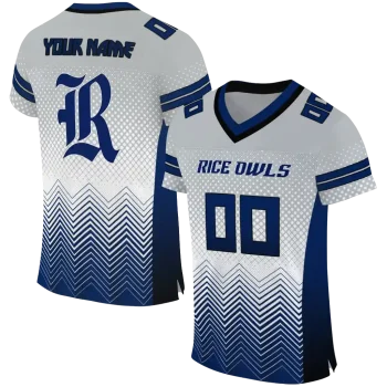 customized rice owls halftone sweep grey black jersey best selling