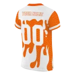 customized sam houston bearkats dripping flames orange white jersey best selling