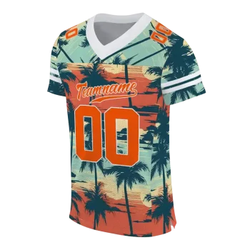 customized sam houston bearkats horizon palm sunset jersey fashion forward
