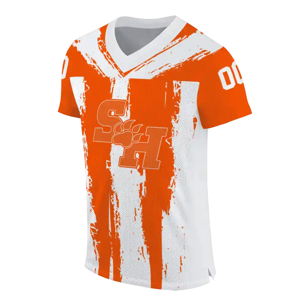 customized sam houston bearkats striped texture orange jersey fashion forward customized sam houston bearkats striped texture orange jersey fashion forward
