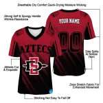 customized san diego state aztecs halftone flow red black jersey best selling