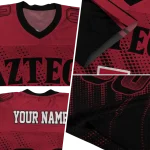 customized san diego state aztecs halftone flow red black jersey best selling