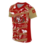 customized san francisco 49ers camo shatter red jersey best selling