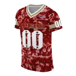 customized san francisco 49ers camouflage abstract red jersey best selling