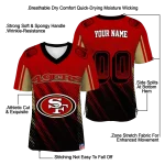 customized san francisco 49ers halftone fade red black jersey best selling