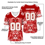 customized san francisco 49ers mirrored pattern red jersey best selling