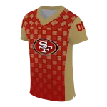 customized san francisco 49ers stacked rectangle red jersey best selling