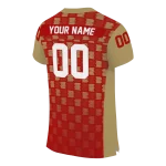 customized san francisco 49ers stacked rectangle red jersey best selling
