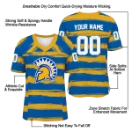 customized san jose state spartans art stripe blue jersey best selling