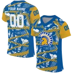 customized san jose state spartans camo shatter blue jersey best selling