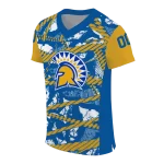 customized san jose state spartans camo shatter blue jersey best selling