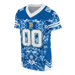 customized san jose state spartans mirrored pattern blue jersey best selling