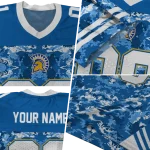 customized san jose state spartans mirrored pattern blue jersey best selling