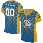 customized san jose state spartans stacked rectangle blue jersey best selling