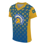 customized san jose state spartans stacked rectangle blue jersey best selling