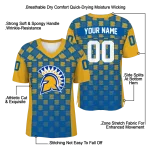 customized san jose state spartans stacked rectangle blue jersey best selling