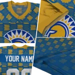 customized san jose state spartans stacked rectangle blue jersey best selling