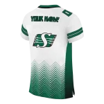 customized saskatchewan roughriders halftone sweep white black jersey best selling
