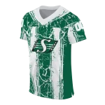 customized saskatchewan roughriders rugged stripes green jersey best selling