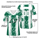 customized saskatchewan roughriders rugged stripes green jersey best selling
