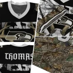 customized seattle seahawks antler skull camouflage hunting jersey best selling