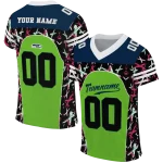 customized seattle seahawks brushstroke xs green black jersey best selling