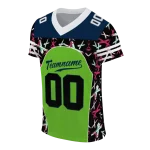 customized seattle seahawks brushstroke xs green black jersey best selling