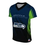 customized seattle seahawks halftone fade blue black jersey best selling