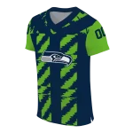 customized seattle seahawks stripe block blue jersey best selling