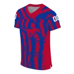 customized smu mustangs stripe splatter blue jersey best selling