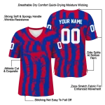 customized smu mustangs stripe splatter blue jersey best selling