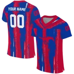 customized smu mustangs striped texture blue jersey best selling