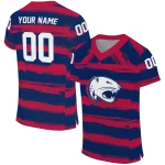 customized south alabama jaguars art stripe blue jersey best selling