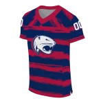 customized south alabama jaguars art stripe blue jersey best selling