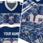 customized south alabama jaguars mirrored pattern blue jersey best selling