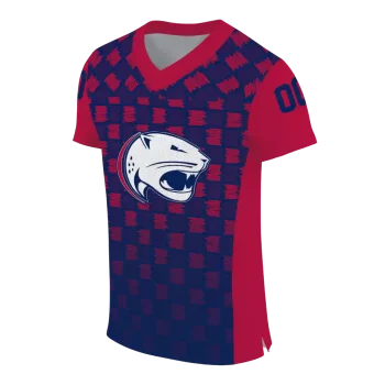 customized south alabama jaguars stacked rectangle blue jersey fashion forward