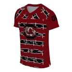 customized south carolina gamecocks layered grids garnet jersey best selling
