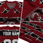 customized south carolina gamecocks layered grids garnet jersey best selling