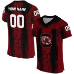customized south carolina gamecocks rugged stripes garnet jersey best selling
