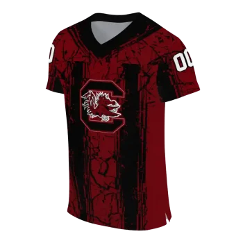 customized south carolina gamecocks rugged stripes garnet jersey fashion forward