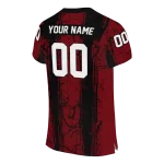 customized south carolina gamecocks rugged stripes garnet jersey best selling