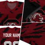 customized south carolina gamecocks stripe block garnet jersey best selling